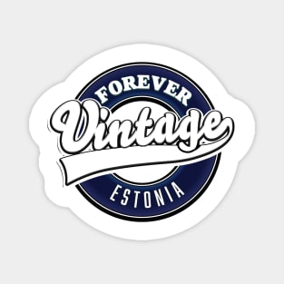 forever vintage Estonia logo Magnet