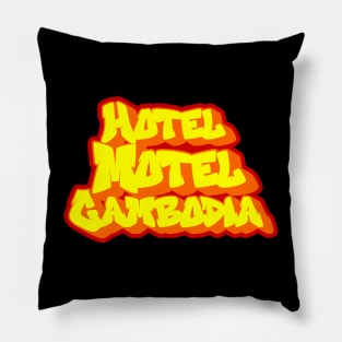 Hotel Motel Cambodia Graffity Pillow