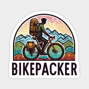 BIKEPACKER LOVES BIKEPACKING ON THEIR BIKE Magnet