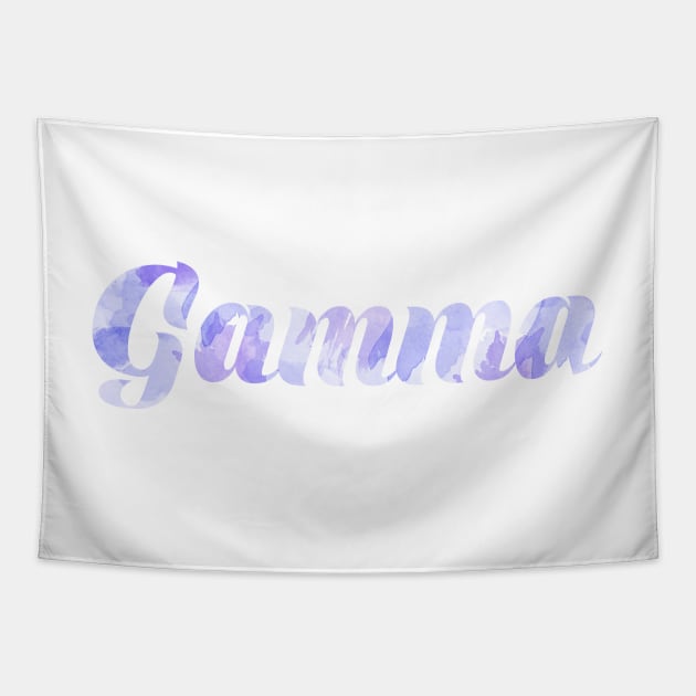 Gamma Blue Watercolor Tapestry by ally1021