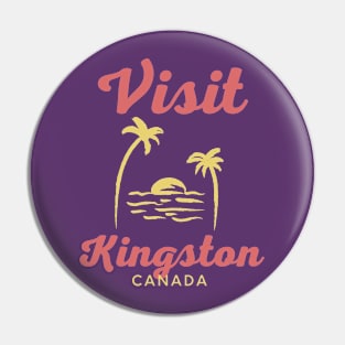 Kingston Canada - Funny Canadian Beach Art Pin