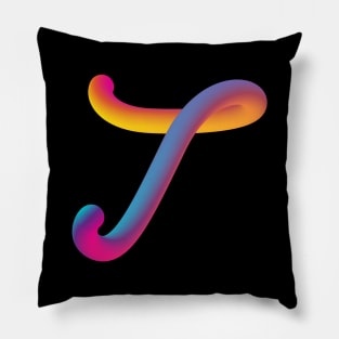 Curly T Pillow