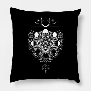 Lunar Mandala Pillow