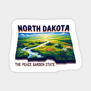 North Dakota Lover Magnet