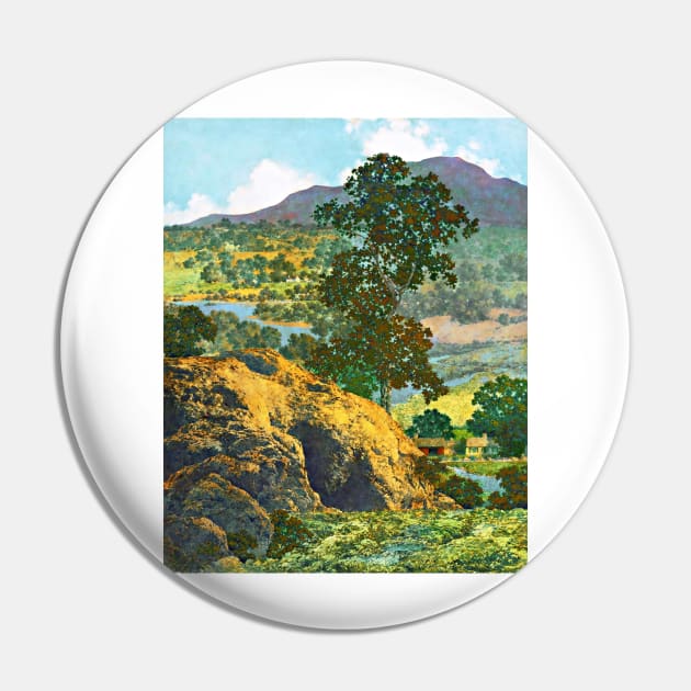 Maxfield Parrish New Hampshire Hills Art Print 1932 American Painter Pin by ZiggyPrint