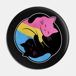 Pansexual Eternal Yin Yang Cat Pin