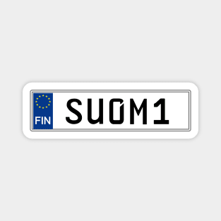 Finland car license plate Magnet