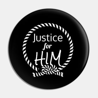 Justice for Him, George Floyd, I Can't Breathe, Black Lives Matter Pin