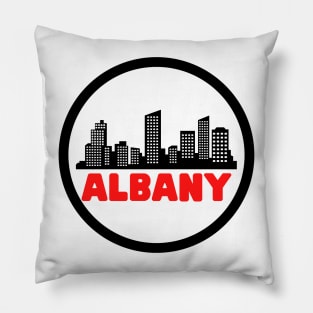 Life Is Better In Albany - Albany Skyline - Albany Tourism - Albany Skyline City Travel & Adventure Lover Pillow