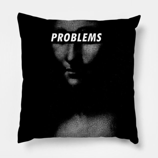 Mona Lisa Dark Problems Pillow by TheDarkLord27