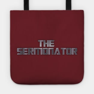 Pastor Appreciation Gifts - The Sermonator Funny Gift Ideas for Minister Preacher & Jewish Rabbi Tote