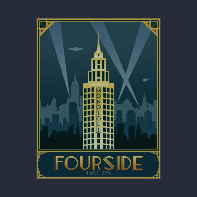 Art Deco Fourside - Earthbound - Phone Case