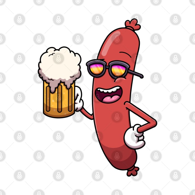 Cool Sausage With Beer by TheMaskedTooner