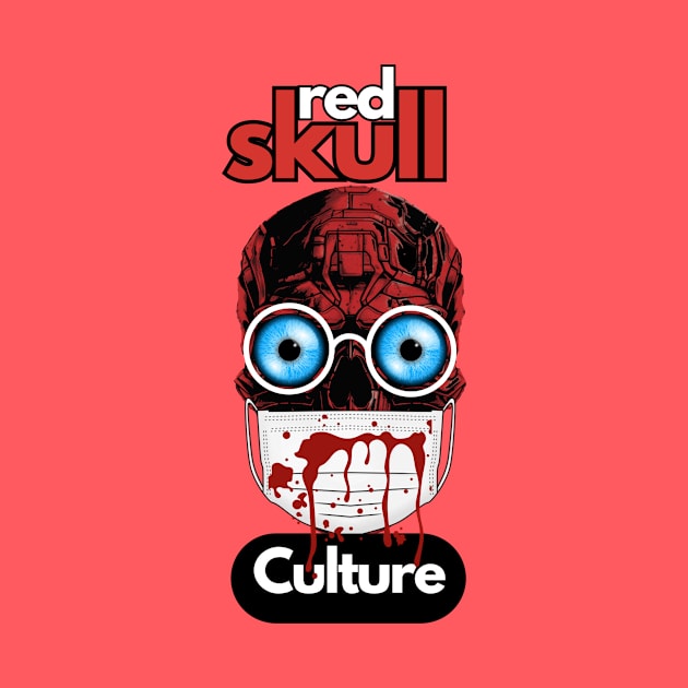 Red Skull Culture, Festival t-shirt, Unisex t-shirt, tees, men's t-shirt, women's t-shirt, summer t-shirt, skull t-shirts, evil doctor t-shirts by Clinsh Online 