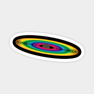 rainbow planet Magnet