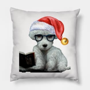 Sad Dog At Christmas Pillow