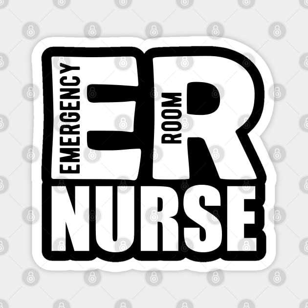 ER Nurse - Emergency Room Nurse Magnet by KC Happy Shop