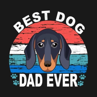 Best Dog Dad Ever - Dachshund T-Shirt