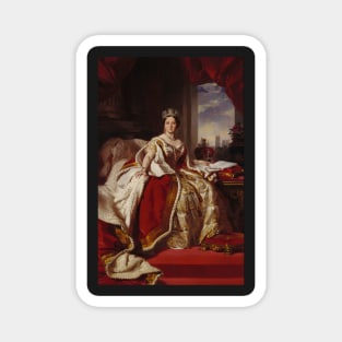 Portrait of Queen Victoria - Franz Xaver Winterhalter Magnet