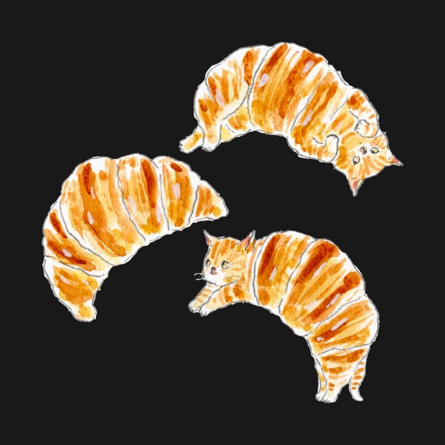 Croissant Cats by TOCOROCOMUGI