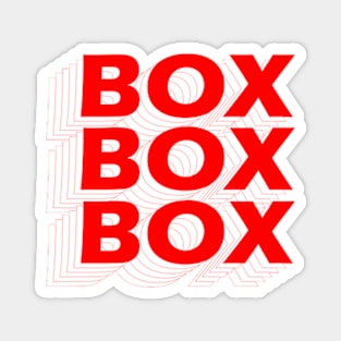 Box Box Box Magnet