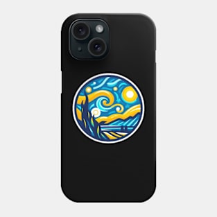 Modern Starry Night - Graphic Design Phone Case