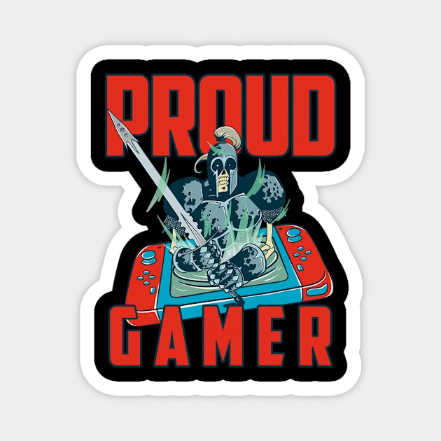 Proud Gamer Magnet by Imaginar.drawing