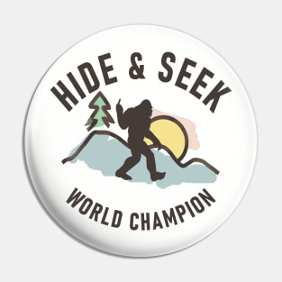 Hide and Seek World Champion Pin