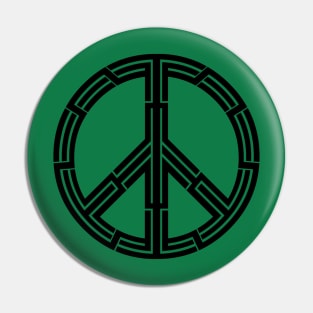 Tribal Peace Sign Pin