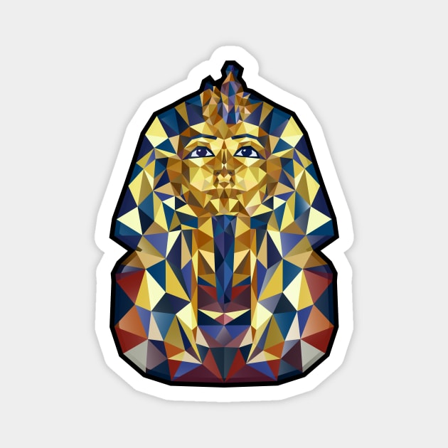 Pharaoh Tutankhamun Mask - Egypt Magnet by XOOXOO