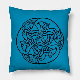 Celtic Knot with cats Pillow