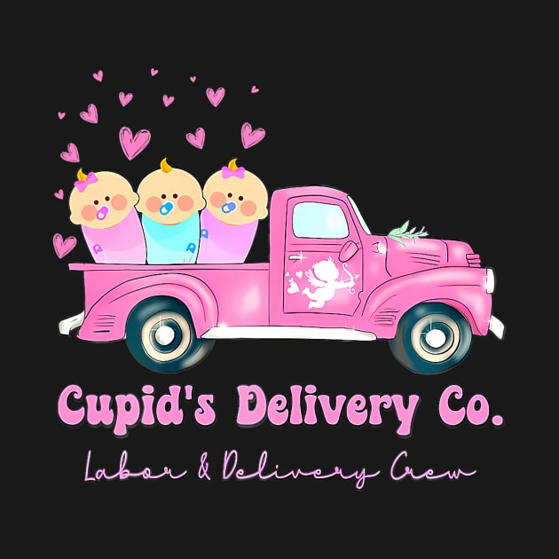 Cupids Delivery Co Funny Ld Crew Valentines Day Truck by jadolomadolo