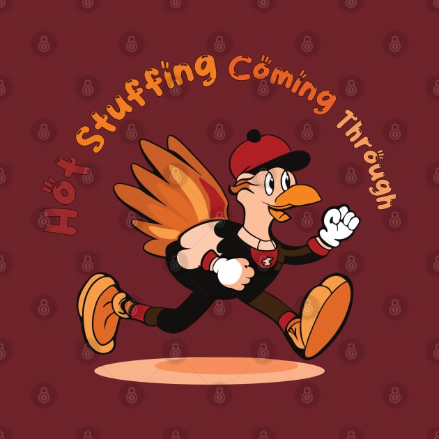 Hot Stuffing Coming Through | Cartoon Turkey Running | Thanksgiving by KnockingLouder