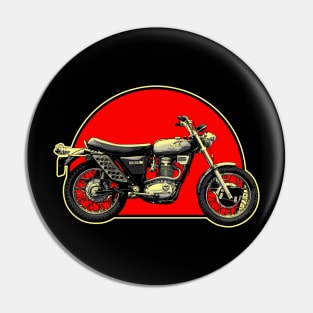 BSA B50 1971 Retro Red Circle Motorcycle Pin