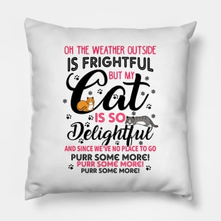 Cats Christmas Song. Meowy Christmas. Pillow