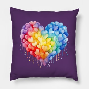 Rainbow Love Pride Pillow