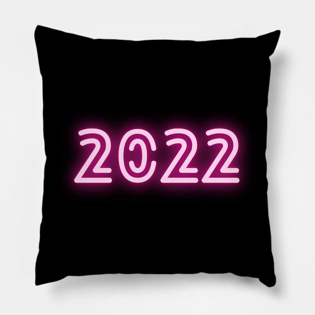 New year 2022 Pillow by Ulka.art