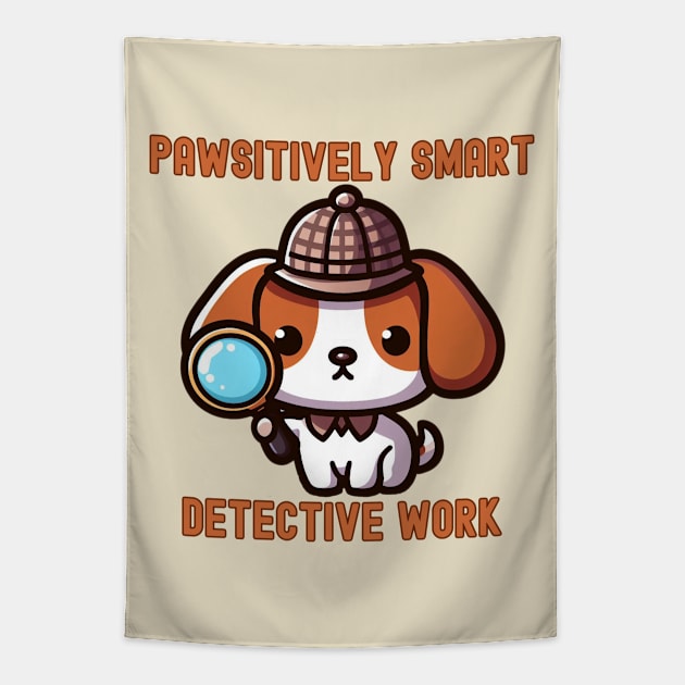 Detective beagle Tapestry by Japanese Fever