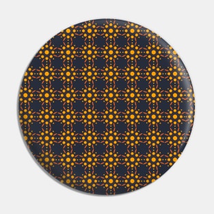 Yellow and Orange Color Seamless Pattern With Circles Shape Pin