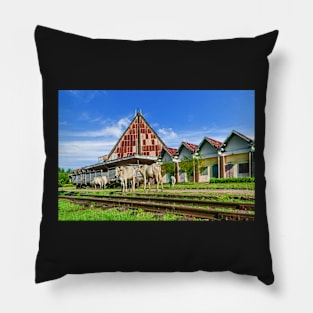 Kampot Railway Station, Cambodia Pillow