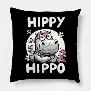 Hippy Hippo Pillow
