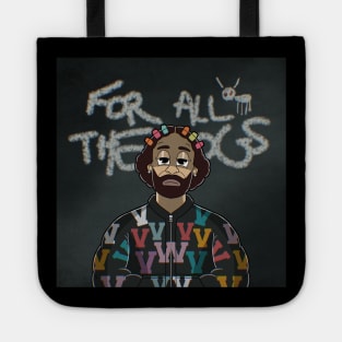 Drake all for the dogs in Cuphead style Tote