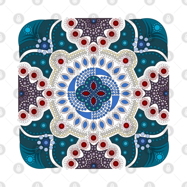 Dot painting meets mandalas 16-1 by Dedoma