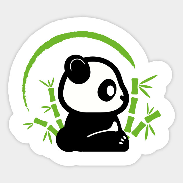 Panda Bamboo Panda Sticker Teepublic