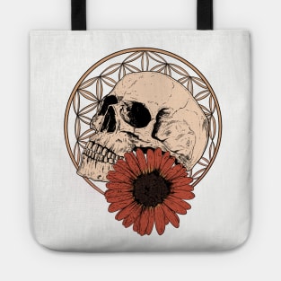 Macabre Alternative Gothic Aesthetic Skull Streetwear Tote