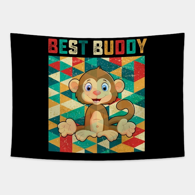 Best Buddy Monkey Tapestry by danieldamssm