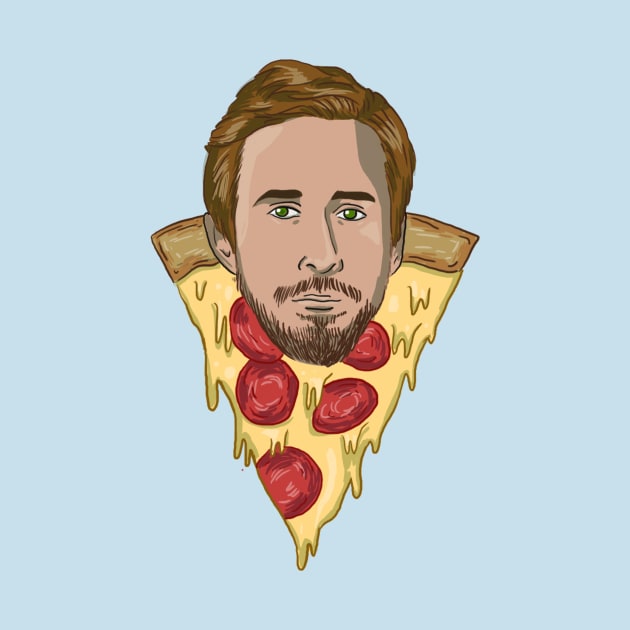 Pizza Ryan Gosling by theurelernesto