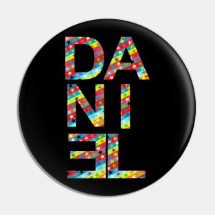 Daniel, name, typography Pin