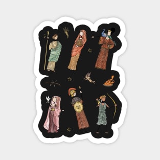 Greek Myth Comix - The Gods Sticker Pack 1 COLOUR Magnet