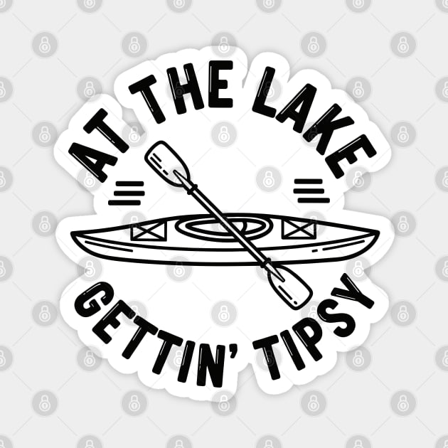 At the Lake Getting Tipsy Magnet by enrynz